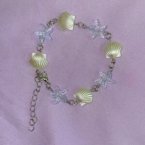 Mermaidcore Bracelet Coquette Pearl Shell Starfish Cute Girly Feminine Kawaii